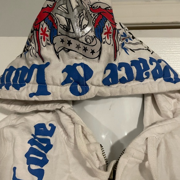Peace and Love hoodie by Streetwear Society size XS - Picture 3 of 4